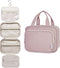 Narwey Hanging Toiletry Bag for Women Travel Makeup Bag Organizer Toiletries Bag for Travel Size Essentials Accessories Cosmetics (Dusty Rose (Med...