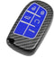 TANGSEN Smart Key Fob Case Cover Compatible with Chrysler 200 300 Dodge Challenger Charger Dart for Jeep Cherokee Compass Grand Cherokee SRT Hellc...