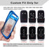 QBUC for RAM Key Fob Cover with Keychain Clip Soft TPU Key Case Compatible with 2019 2020 2021 2022 Dodge Ram 1500 2500 3500 4500 5500 Smart Remot...
