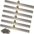 6 Pieces Clasp Lock Packs,BUTUZE 7.48Inch Metal Purse Frame Kiss Clasp Lock with Comfortable Grip, Bag Supplies for Purse Making,Bag Making,Leathe...