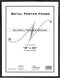 NuDell 31222 Metal Poster Frame, Plastic Face, 18 x 24, Black...