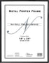 NuDell 31222 Metal Poster Frame, Plastic Face, 18 x 24, Black...