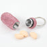 Bling Pill Case Portable Travel Pill Container Bottle Rhinestone Waterproof Small Pill Holder with Keychain Cute Mini Pill Storage Box for Outdoor...