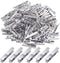 Mini Clothespins, 100 Pieces Plastic Utility Paper Clip, Photo Paper Peg Pin, Clothes Line Clips, Craft Clips - Silver Color, 3.5 x 0.5cm x 0.7cm...