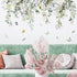 Hanging Vine Foral Window Clings Wall Stickers, PVC Double-Sided Flower Leaf Anti Collision Removable Window Decals, Window Decals for Home Party ...