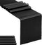 5-Pack Satin Table Runner Black 12 x 108 inches Long, Table Runners for Wedding, Birthday Parties, Banquets Decorations?5 Pack, 12x108 Inch, Black...