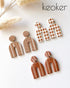 Silk Screen Stencils for Polymer Clay, 6PCS Reusable Silkscreen Print Kit, Working with Polymer Clay Earrings Cutters for Printing on Clay & Other...