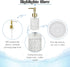 Multipurpose Soap Dispenser Easy to Clean Glass Soap Pump Dispenser Ideal for Bath and Bathroom (Gold)...