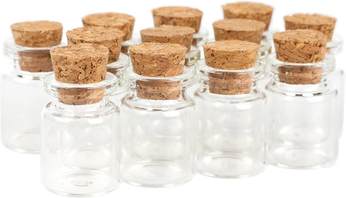 Magic Season Decorative Glass Bottles (12 Pcs / 0.17 fl oz.)...
