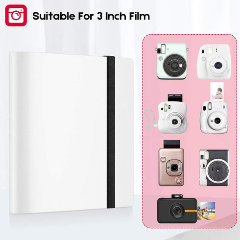 Ablus 160 Pockets Mini Photo Album for Fujifilm Instax Mini Camera, Polaroid Snap, Z2300, SocialMatic Instant Cameras & Zip Instant Printer (160 p...