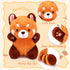 Cute Red Panda Plush Toy Red Panda Stuffed Animal Panda Plushie Gift for Girlfriend Kids Birthday 9" Red Panda Stuffed...