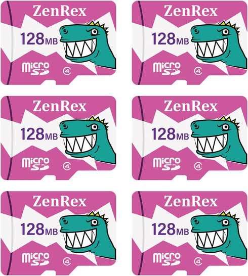 128MB Pack of 1, 6 Count Micro SD C4 Memory Card for Corporate Data Dtorage and File Transfer with Adapter (128, MB)...