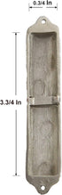 Mezuzah Case - Mezuzah Cover, Pomegranate Tree Design Crafted in Pewter, Jerusalem Judaica, Door Mezuza Case 4" White Wedding Color...
