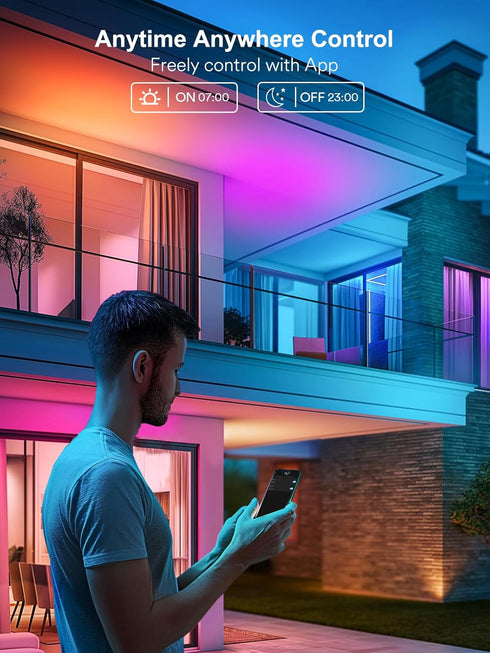 Smart Light Bulbs, Color Changing A19 LED Light Bulb, Work with Alexa and Google Assistant, Wi-Fi & Bluetooth Light Bulbs, 16 Million Colors RGBCW...