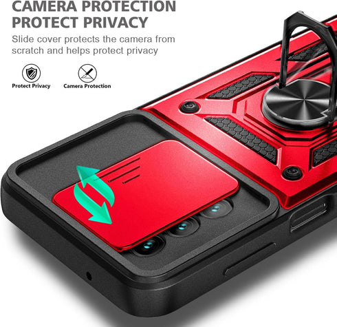 NZND Case for Samsung Galaxy A13 5G with Tempered Glass Screen Protector (Maximum Coverage), Camera Cover, Full-Body Protective Military-Grade, Ma...