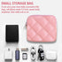 Puffy Quilted Travel Cable Electronic Organizer for Accessories Laptop MacBook Power Adapter, Wireless Mouse, for iPhone Charger, Cellphone, Power...