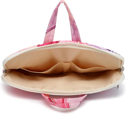 Pink marble Patten Waterproof Laptop Shoulder Messenger Bag Case Sleeve for 14 Inch 15 Inch Laptop Case Laptop Briefcase 15.6 Inch...