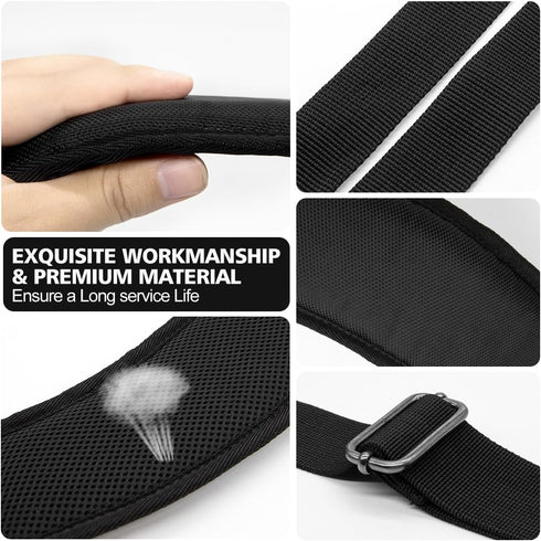 barudan golf Bag Strap Replacement Universal Single Shoulder Strap fits for All Brand Golf Bags (Black)...