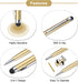 MECCANIXITY 6pcs Metal Stylus Pen Ballpoint Pen 2 in 1 Universal Retractable Ink Pen with Stylus Tips for All Capacitive Touch Screen Device, Gold...