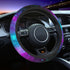 Galaxy Car Steering Wheel Cover 15 Inch for Women Men Purple Anti-Slip Sweat Absorption Universal...