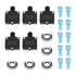 Create idea 10Pcs 5 Sizes Thermal Circuit Breaker with Quick Connect Terminals and Button Caps Assortment Kit Push Button Manual Reset for Switch ...