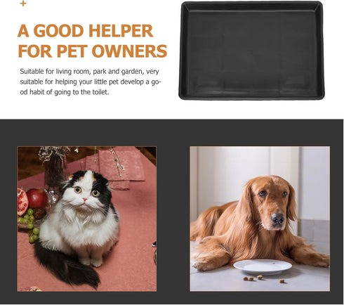 Cabilock 2pcs Pet Cage Tray Dog Poop Pan Accessory Tray Pet Potty Tray Dog Poop Tray Pet Poop Tray Plastic Crate Pan Dog Kennel Pan Rabbit Tray Do...