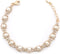Wedding Bracelet Gold Plating Faux Pearl Link Bracelet...