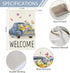 Welcome Spring Garden Flag 12x18 Double Sided Vertical Burlap Retro Truck Floral Garden Flags Summer Butterfly Yard Flags for Seasonal Outside Out...