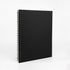 DSTELIN 10 inch x 7.5 inch, 100GSM, Blank Spiral Notebook, 1-Pack, Soft Cover, Sketch book, 100 Pages / 50 Sheets, with writing backboard, (Black)...