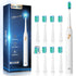 DADA-TECH Electric Toothbrush for Adults and Kids, Sonic Toothbrush Rechargeable with 9 Brush Heads, 5 Modes and 2 Minutes Smart Timer, 4Hours Cha...