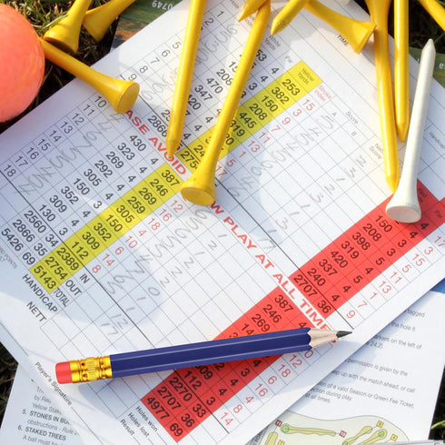 Outus 144 Pieces Golf Pencils, HB Half Pencils with Eraser, 3.5 Inch Baby Shower Pencils Mini Pencils for Kids Baby Shower Bridal Shower Golf Scho...