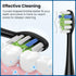 Replacement Brush Heads 10 Pack Compatible with AquaSonic Black Series, Vibe Series, Black Series Pro, Duo Series Pro Electric Toothbrush, Black...