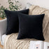 MIULEE Pack of 2 Corduroy Soft Soild Decorative Square Throw Pillow Covers Cushion Cases Pillow Cases for Couch Sofa Bedroom Car 18 x 18 Inch 45 x...