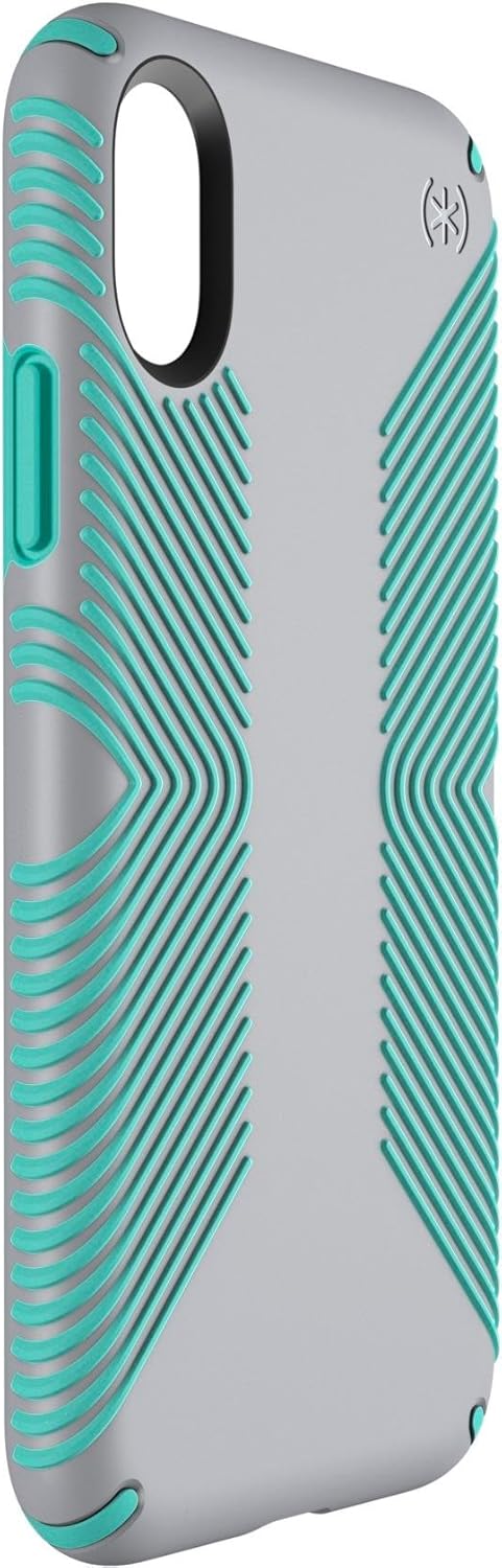 Speck Products Presidio Grip iPhone XS/iPhone X Case Dolphin Grey/Aloe Green...