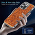 Pure Clear Anti-Scratch Case for iPhone 15 Pro Max Case Print Tooled Prints Brown Leather TPU Phone Case for Men Women Girl boy Funny Living Gift...