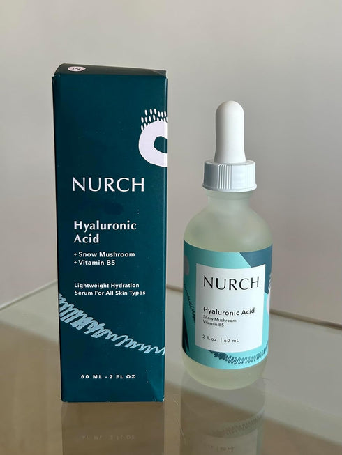 Pure Hyaluronic Acid Serum for Face + Snow Mushroom + Vitamin B5 | Natural & Lightweight | Vegan, Clean, & Fragrance Free | Moisturizer Hydrates D...