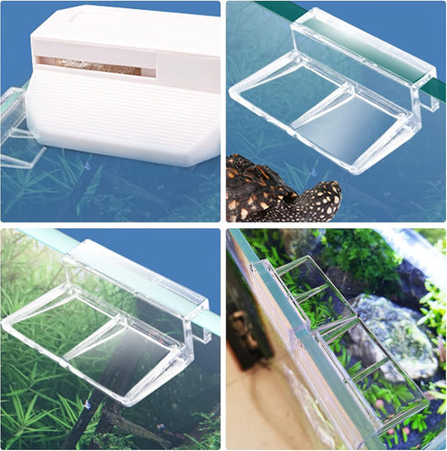 8 mm Fish Tanks Glass Cover Clip, 8 Pieces Aquariums Lid Support Holders Clear Acrylic Aquarium Lid Clips Universal Lid Clips for Rimless Aquarium...
