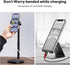 Cell Phone Stand, Ulanzi Height Adjustable Phone Holder, Desk Phone Stand for All Mobile Phone, Desk Phone Holder for iPhone 14/13/12 Pro/XS Max/X...