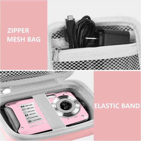 Leayjeen Underwater Camera Case Compatible with EUXOR/YEEIN/FKATEEN/YISENCE//HICSHON 10FT 30MP FHD 1080P Waterproof Camera, Waterproof Digital Cam...