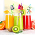 24PCS Farm Animal Drinking Straws Reusable for Kids Farm Theme Birthday Party Favors Supplies Decorations with 2 PCS Cleaning Brushes (Farm Animal...