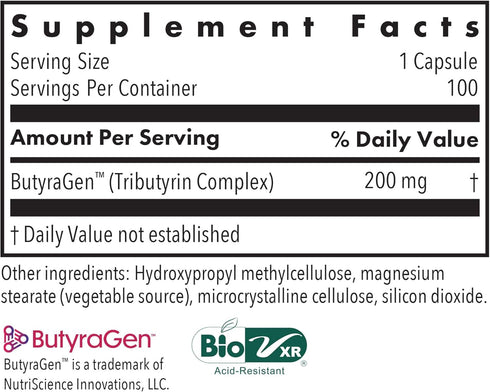 Allergy Research Group ButyrEn - Butyrate Gut Health Supplement for Women and Men, Colon and Digestive Support with Tributyrate Complex, Butyric A...