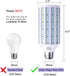 55W LED Corn Light Bulb (E39 Large Mogul Base) 5500Lm 6000K Cool White Daylight, for Metal Halide HID HPS Replacement Garage Parking Lot High Bay ...