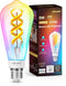 DiCUNO Smart Edison Bulb ST64, Color Changing WiFi Smart Light Bulb, Vinatge ST21 Filament Bulb Work with Alexa & Google, Dimmable with App, 50 Wa...