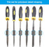 26Pcs Needle File Set, 6Pcs 140mm Wood Rasp Hand Metal File Tools + 10Pcs 140mm Mini Diamond Needle File Set + 10Pcs 140mm Mini Diamond Riffler Ne...