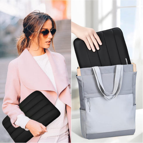 Puffy Laptop Sleeve Case 13 13.3 inch for MacBook Air Pro M2/M1, Mac Pro 14, 12.9 iPad Pro 6-3 Gen, Water Resistent Laptop Bag...