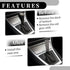 1 Set 15cm Universal Shift Knob - Car Gear Shifter Knob Faux Crystal with 2 Adapter for Automatic and Manual Vehicle - Acrylic Black...