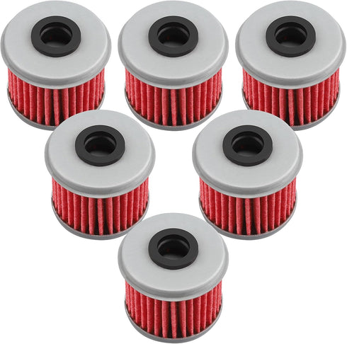 6 Pack Yerbay Compatible Motorcycle Oil Filter for Honda CRF150R CRF250R CRF450R CRF450X CRF250X...