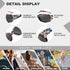 Women's Polarized Sunglasses - Fashionable Wraparound Butterfly Design with UV400 Protection...