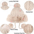 Peicees Womens Fur Hats with Pompom for Winter Warm Knit Beanie Skull Cap Russian Ushanka Trapper Hat with Ear Cover...
