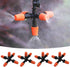 10 Pack 1/2 inch Garden Irrigation Sprinklers Head, Five Head Misting Spray Nozzle, 360° Micro Drip Irrigation Parts for Patio, Lawn, Micro Irriga...